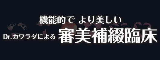 機能的でより美しいDr.カワラダによる審美補綴臨床