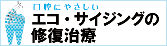 口腔にやさしい エコ・サイジングの修復治療